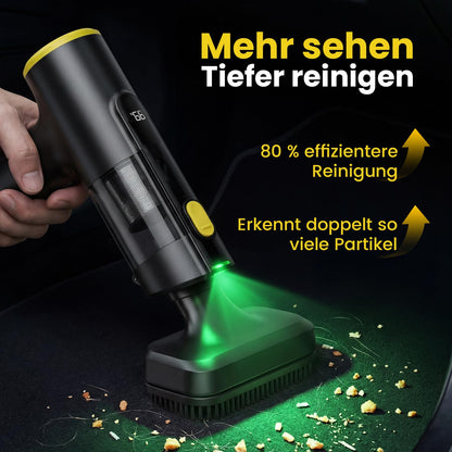 Zynet V5 Handstaubsauger Akku Kabellos, 28000Pa Mini Autostaubsauger 3-in-1